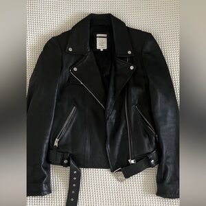 Zara leather jacket (100% sheep leather)